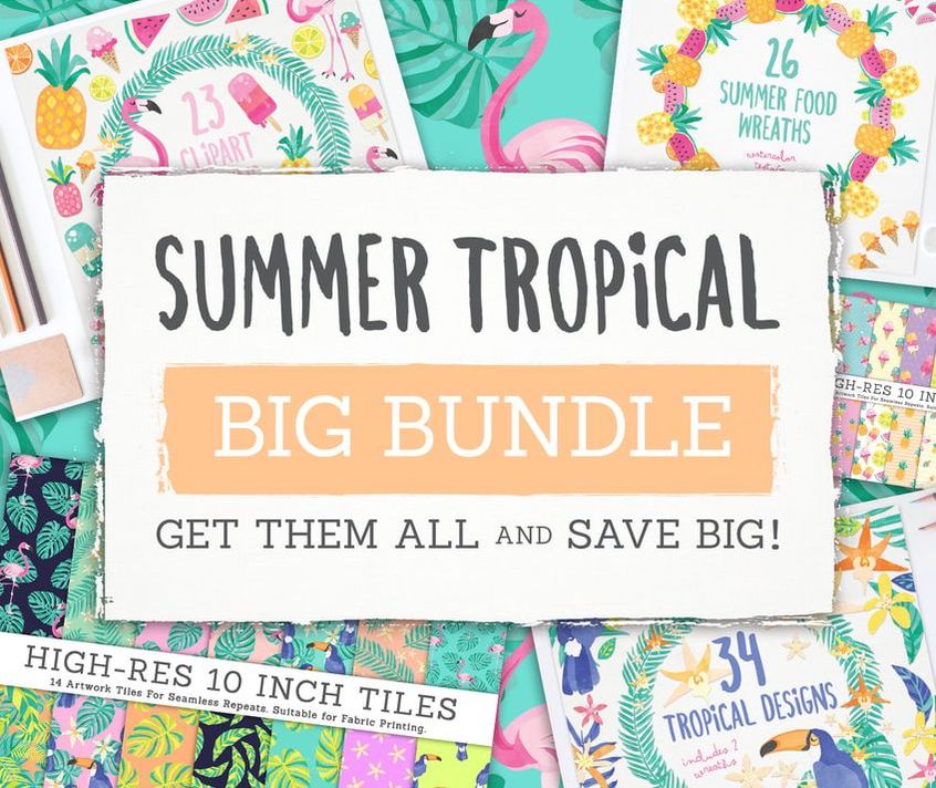Grab all the Clipart and Paper Packs in this set for one low price!